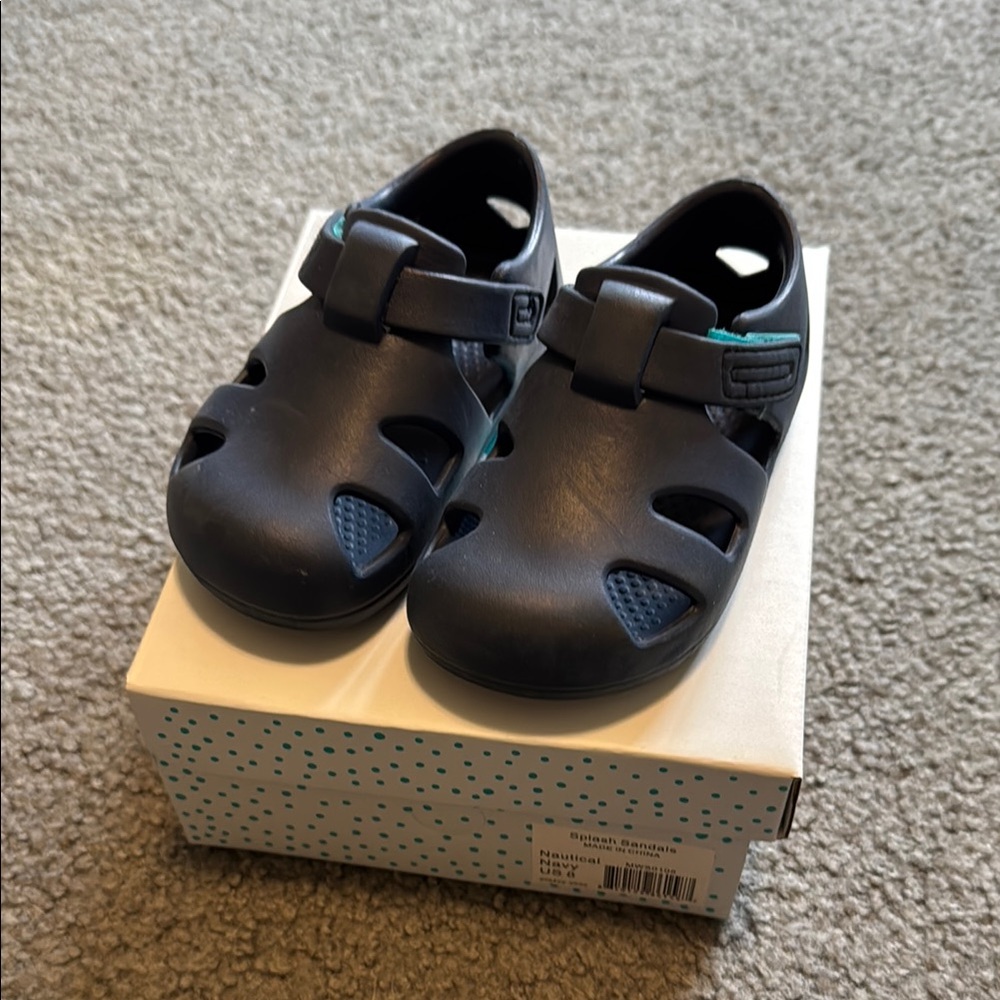 Ten Little splash sandals navy 8